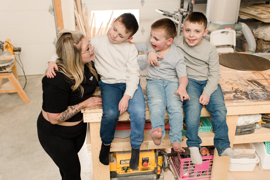 Blending motherhood with business, from the beginning.