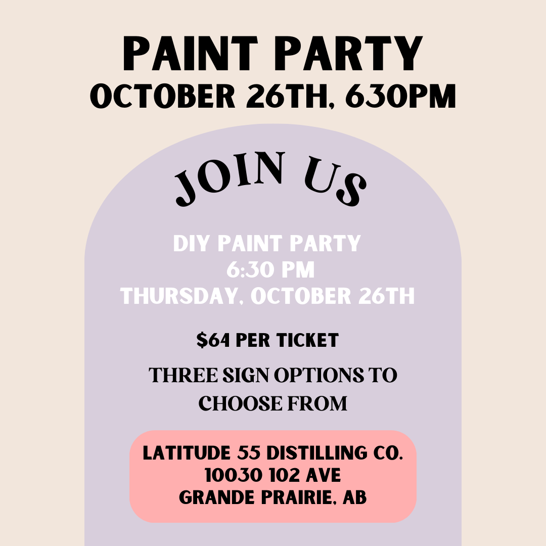 October 26th - in Grande Prairie, AB