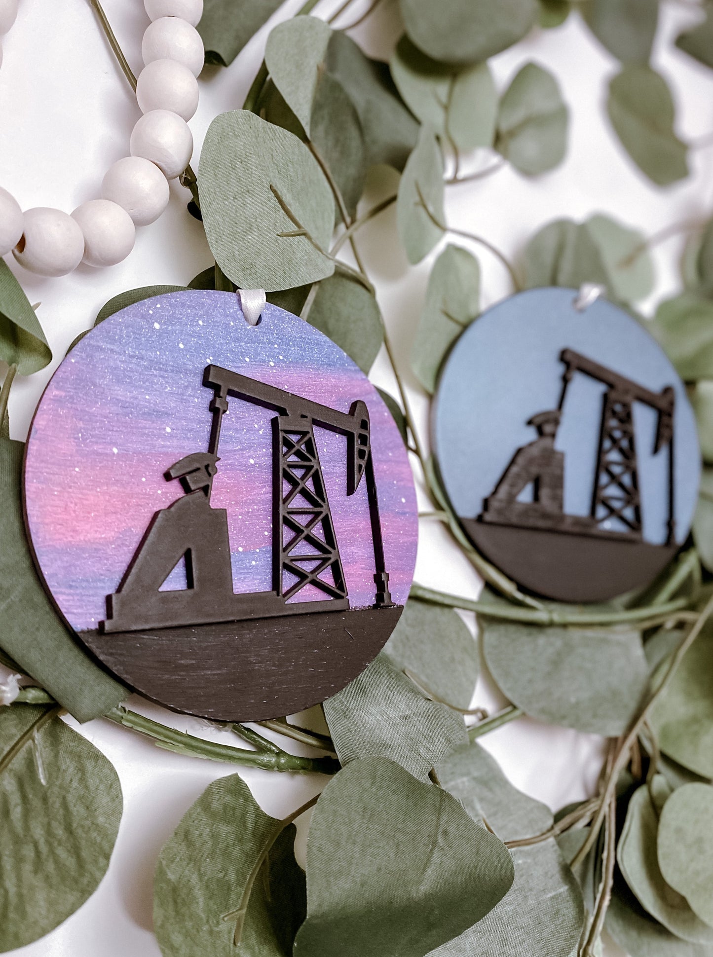 Pumpjack ornament