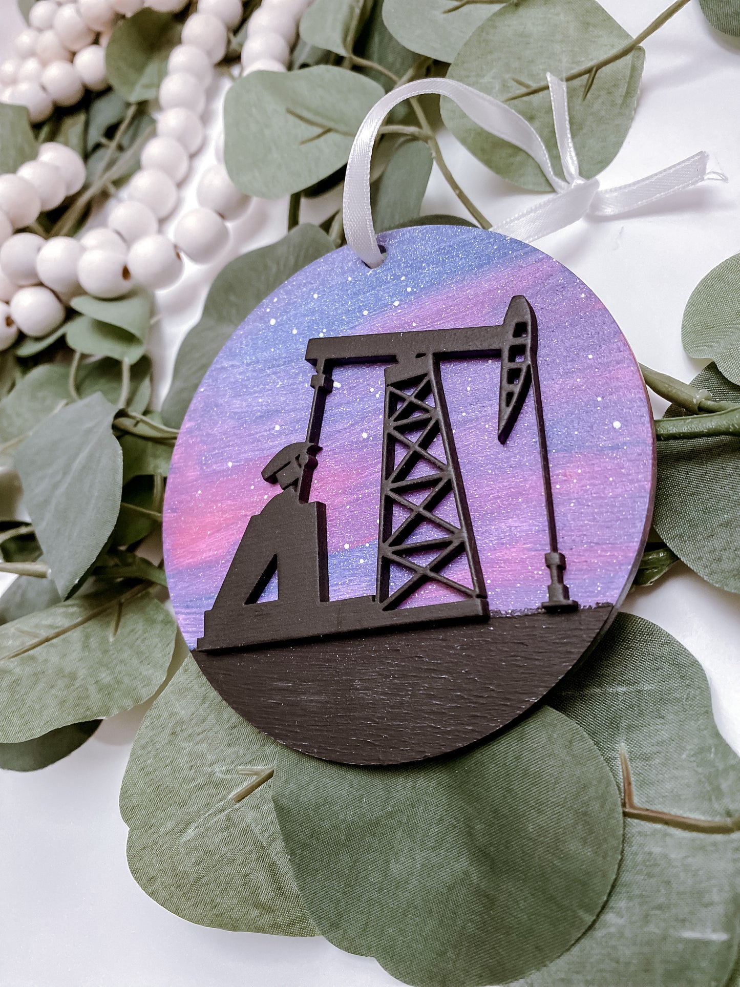 Pumpjack ornament