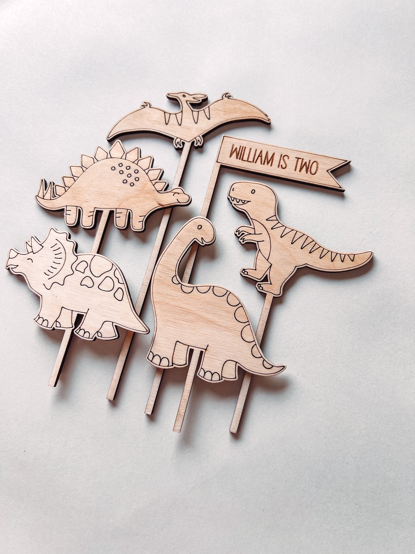 Dinosaur Cake Toppers