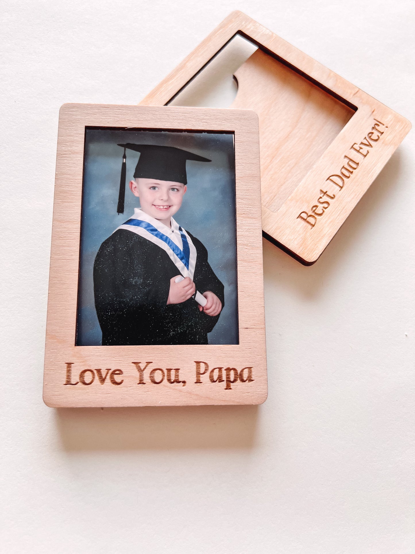 Wooden Photo Magnet