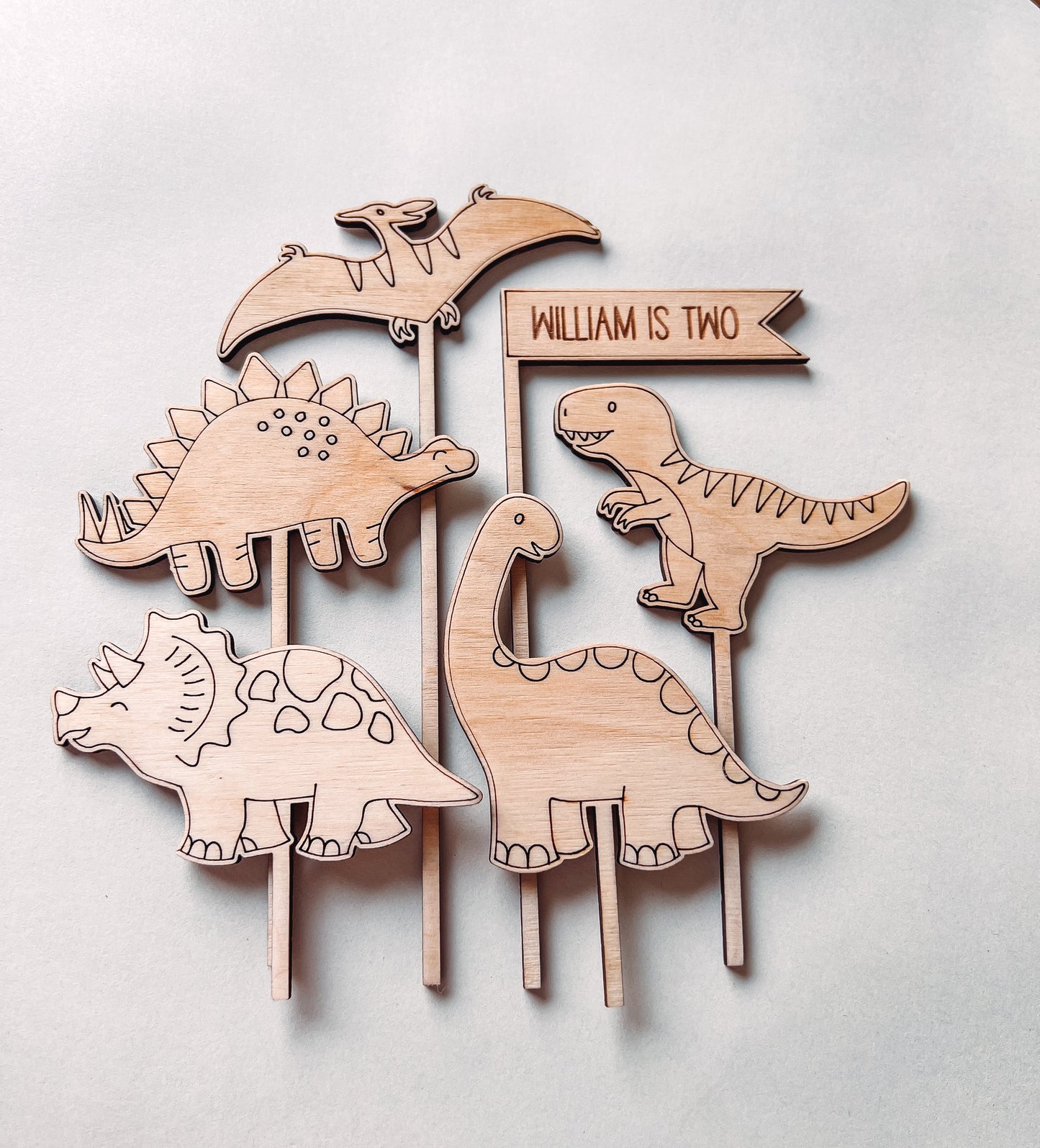 Dinosaur Cake Toppers