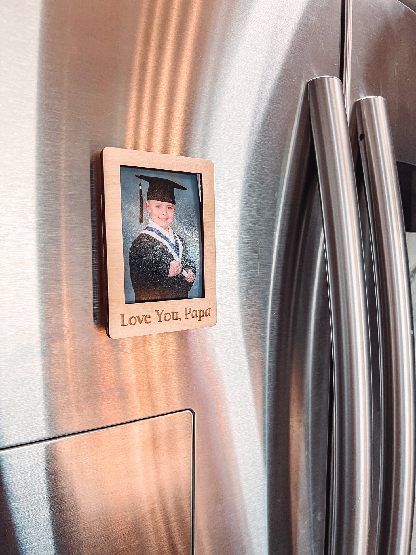Wooden Photo Magnet