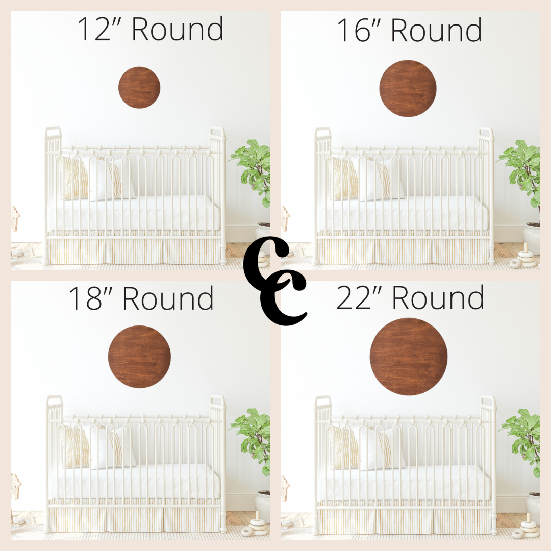 3D Round w/ First + Last Name