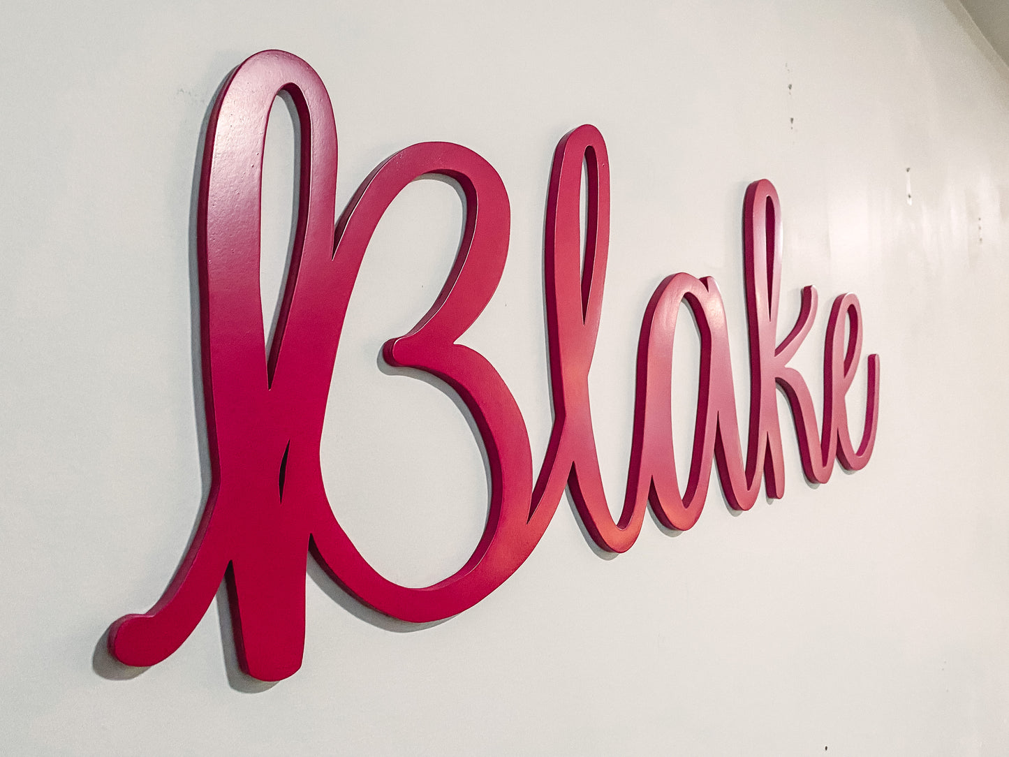 First Name Floating Wood Sign (painted options)