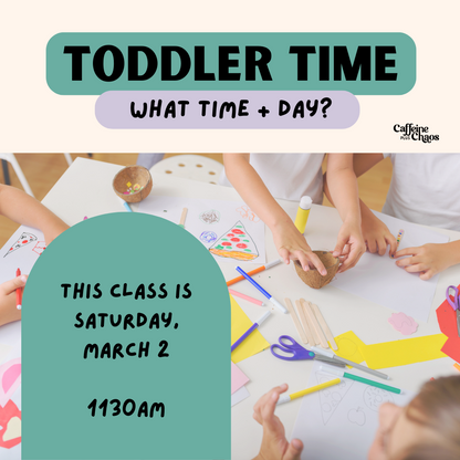 "THE VERY SLEEPY BEAR" Toddler Time; storybook + crafts, Sat, Mar 2nd, 1130AM