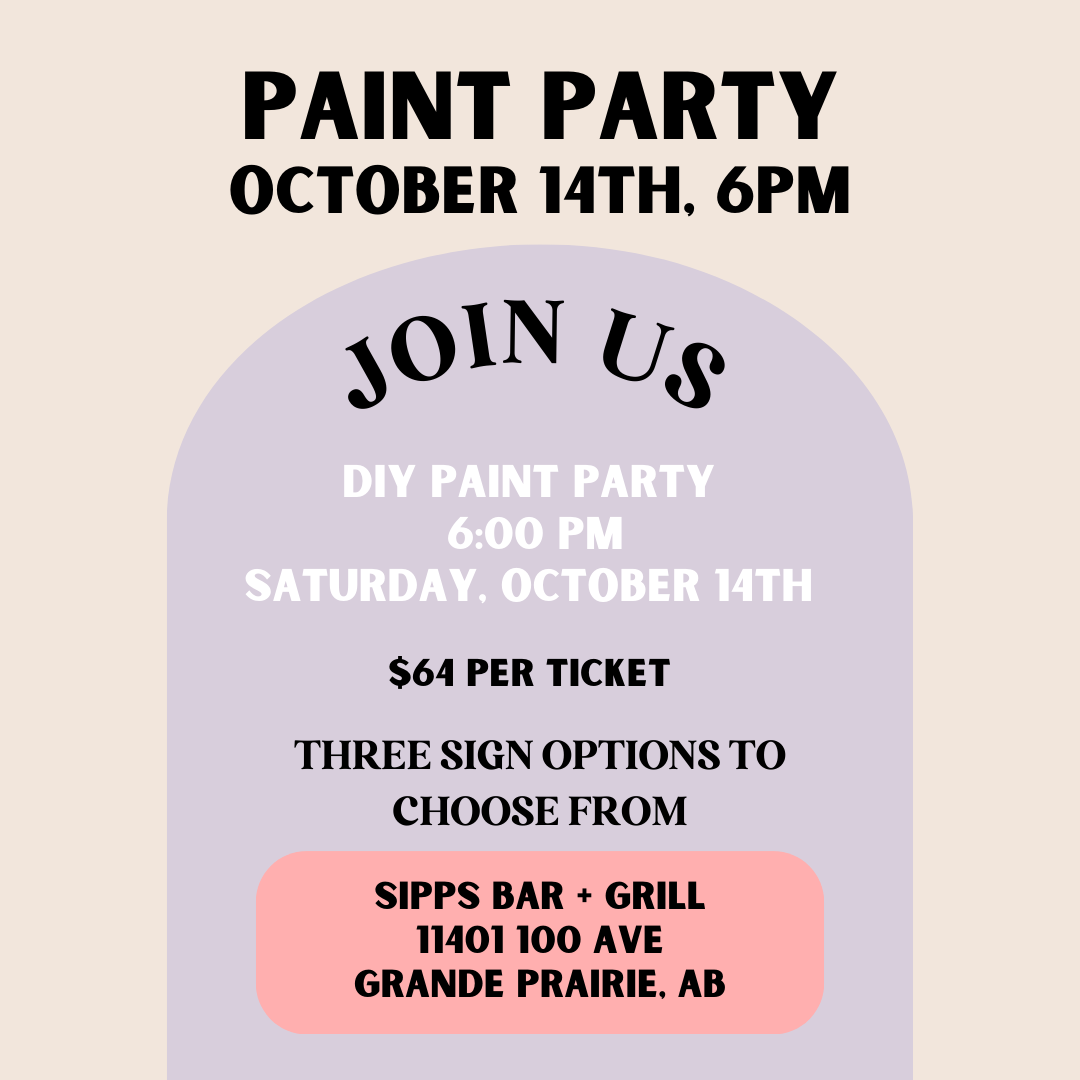 October 14th - in Grande Prairie, AB