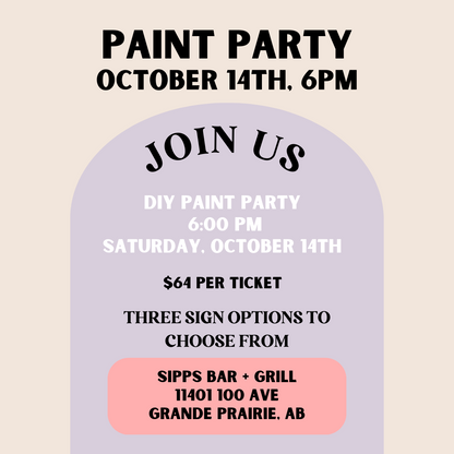 October 14th - in Grande Prairie, AB