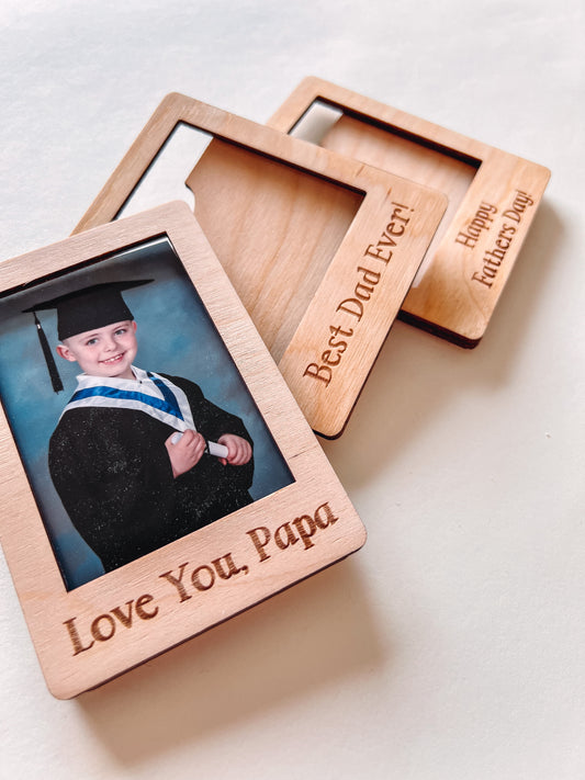 Wooden Photo Magnet