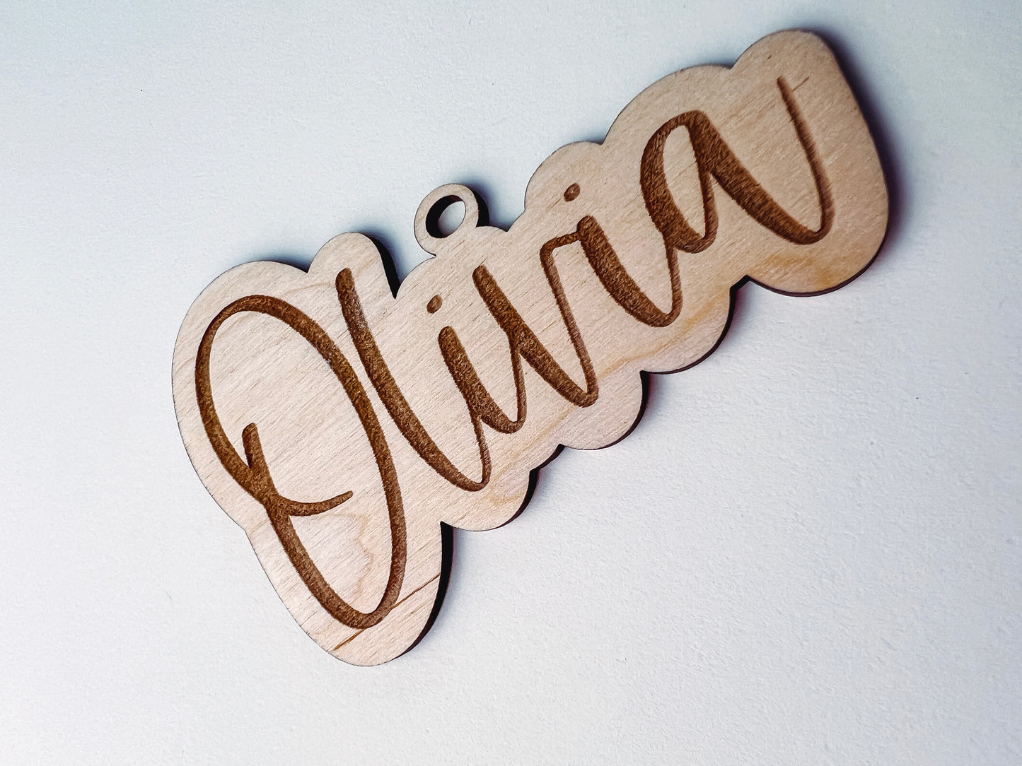 Wooden Engraved Tag