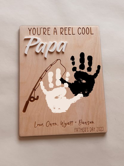 Fishing Papa wooden sign
