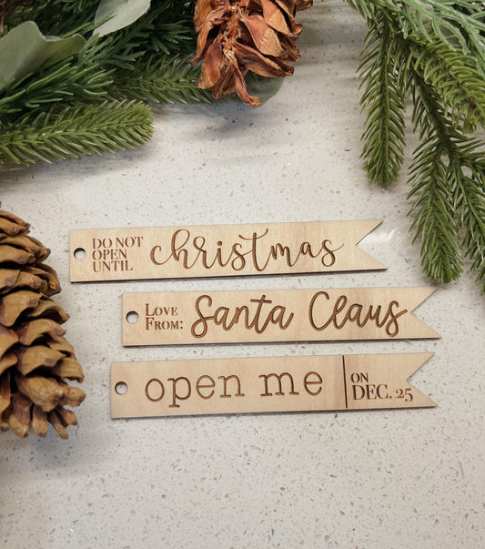 Eco-friendly Reusable 3-Pack gift tags
